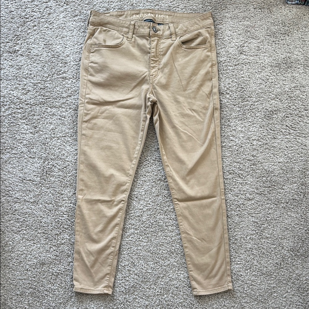 American Eagle Tan Jeggings